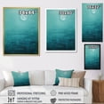 thumbnail image 4 of Designart "Tranquil Teal Moon" Moon Wall Art Prints, 4 of 7