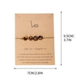 thumbnail image 3 of Xihbxyly Pulsera de Piedra de La Suerte, Temática de Constelaciones Vintage, Piedra Natural, Tarjeta Del Signo Del Zodíaco, Regalo Familiar, Buena Fortuna, Diseño Ajustable, 3 of 3
