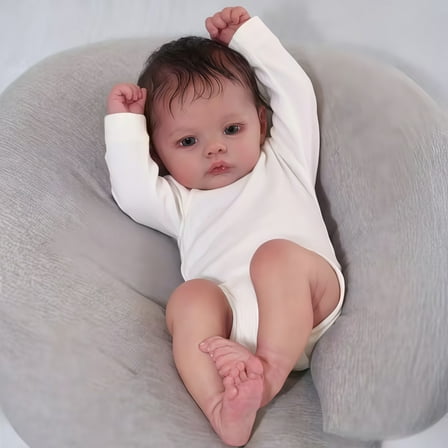 17-Inch Realistic Baby Doll with Hand-Painted Details – Baby Dolls with Accessories Lifelike Doll Toy Gift for Kids 3 