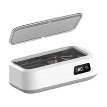 Portable Ultrasonic Cleaner Machine, 49kHz with 4 Modes for Jewelry, Glasses, Watches, 640ml Stainless Steel Basket, Compact Home Cleaning Device