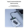 thumbnail image 3 of Carcasa para Disco Duro Tipo C, Carcasa para Disco Duro SSD SATA de 2,5 Pulgadas, Carcasa Externa, Carcasa para Disco Duro Externo Móvil Transparente, 3 of 5