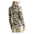 thumbnail image 2 of Lauren Ralph Lauren Womens Collared Button-Down Top Brown S, 2 of 2