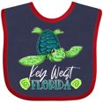 thumbnail image 3 of Inktastic Key West, Florida Happy Sea Turtle Boys or Girls Baby Bib, 3 of 4