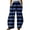Blue, variant on Spring Fall Essentials Casual Clothing Lady's Four Pocketed Double Printed Casual Pants Summer Casual Pants for Women