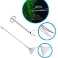 thumbnail image 3 of Aquarium Aquascaping Tool, Long Tweezers Scissors Spatula, 4 in 1 Stainless Steel Aquatic Plants Set for Fish Starter Kits, Aquariums Tank and Terrarium, 3 of 7