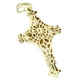 thumbnail image 2 of Luxurman 10K Unique Large Lion Head Cross Pendant Natural 3.25 Ctw Diamonds for Men (Yellow Gold), 2 of 4