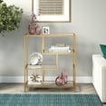thumbnail image 6 of Evelyn&Zoe Isla 40" Tall Rectangular Bookcase, Brass, 6 of 6