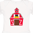 thumbnail image 4 of Inktastic Farming Large Red Barn with Hay Boys or Girls Long Sleeve Baby Bodysuit, 4 of 5