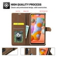 thumbnail image 3 of Samsung Galaxy A11 Wallet Case, Dteck Premium PU Leather Wallet Pocket Credit Card Slots Folio Phone Case Compatible With Samsung Galaxy A11, Brown, 3 of 5
