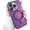 Purple, variant on Color Change Magnetic Phone Case for iPhone 16 15 14 Plus 13 12 11 Pro Max Lens Glass Film Protection Metal Stand Cover(for iPhone 16 Pro/Plum)