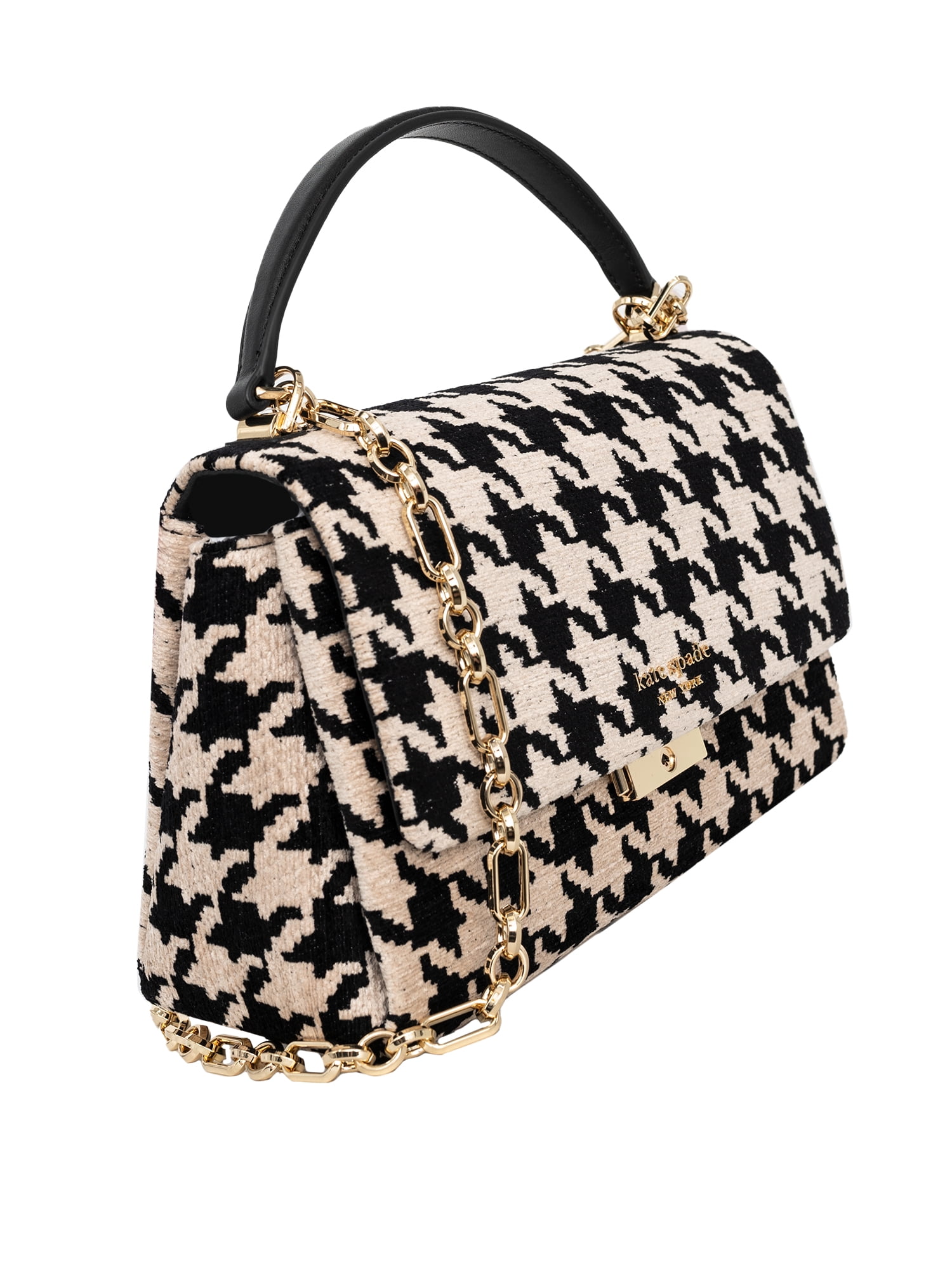 Kate Spade Black and White Houndstooth Purse