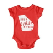 In My Diaper I Have A Florida UGA Georgia Fans Baby One Piece
