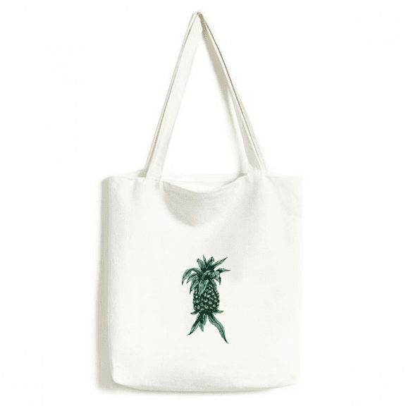 Pineapple Fruit Eat Green Tote Canvas Bag Shopping Satchel Casual Handbag