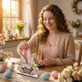 thumbnail image 3 of Easter Rabbit Napkin Holder Wooden Decorative Table Centerpiece for Holiday Dining & Party Decoration, 6.3x4.7x3.5 inches, 3 of 5