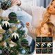 thumbnail image 4 of Adornos navideños de 10 cm, 9 unidades, en caja, bolas flocadas, para árbol de Navidad, decoración, regalo, 4 of 6