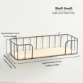 thumbnail image 3 of Wall Mounted Shelf Multifunctional Floating Shelves Stable Rustproof Kitchen Mounted Shelve for Bathroom Living Room Laundry, 3 of 9