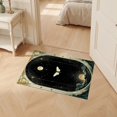 thumbnail image 2 of ODIKA 2'x3' Ultra-Soft Accent Mat, Moth Shaped Whimsical Gothic Mystical Field Layout Round Witchy None Washable, Bare feet friendly, Easy Care Indoor rug for Bedside, Footrest, 2 of 7