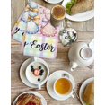 thumbnail image 4 of Easter Bunny Kitchen Dish Towels for Drying Dishes Set of 2, Spring Watercolor Polka Dot Flower Plaid Pink Waffle Weave Microfiber Hand Tea Bathroom Towels Quick Dry & Absorbent Towel 15.7x23.6, 4 of 7