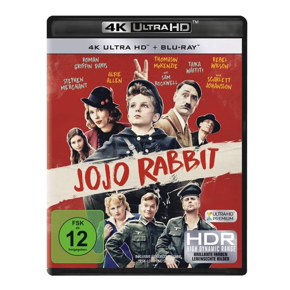 Jojo Rabbit (4K Ultra HD) Sam Rockwell Scarlett Johansson Taika Waititi
