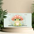 thumbnail image 6 of 1 Pcs 2D Flat License Plate Covers & Frames, Cute Frog under For Decorative Front, Waterproof For Decoration Aluminum License Plate Covers & Frames Cover For Men Women, 12" X 6", 6 of 7
