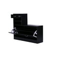 thumbnail image 4 of Smuxee 3-in-1 Hall Tree with Coat Hook and Entryway Bench,Shoe Cabinet Coat Rack with Mirror,Black, 4 of 7