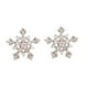 StoreIndya SI-DNJ-ER160099 Boucles d'Oreilles Snowflakes pour Femmes en Argent Sterling.925 avec Diamants Zircon Cubique – image 1 sur 1