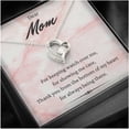 thumbnail image 3 of Heart Necklace, Dear Mom, Mother'S Day Gift Gift For Mom, Mother'S Gift, Daughter To Mom Gift, Son To Mom Necklace, Gift For Mom From Son,, Necklaces with Meaningful Messages Card Inside, 3 of 6