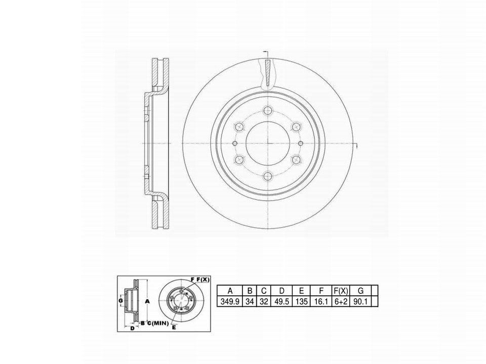 Winstop Brake Kits, Front WSK811, Ford Expedition 2009-2007