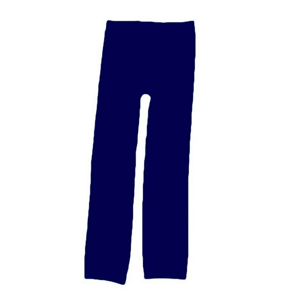 Pantalones de mallas forradas de terciopelo cálido de invierno para niñas Leggings gruesos elásticos Noveno pantalón para 8-12 años (azul marino)