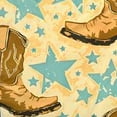 thumbnail image 6 of BCIIG Cowboy Boots Stars Round Tablecloth with Elastic Edge, Stain-Resistant Washable Polyester Fiber, Ideal for Indoor Outdoor Dining, Weddings, Parties - Various Sizes Available 42"-46, 6 of 8