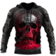 thumbnail image 3 of Sudadera con capucha y cremallera vintage para hombre, estampado de calaveras, chaqueta de moda con estampado 3D, tendencia informal de calle, ropa de otoño e invierno para hombre, 3 of 5