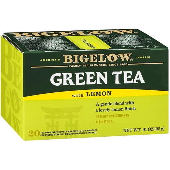 Bigelow Tea Green Tea Lemon 20 Tea Bags Pack of 2