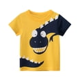 thumbnail image 7 of Boys Dinosaur Shirt Toddler 3-Pack Short Sleeve T-Shirt 100% Cotton Boy Tops Kids Tee Size 2-7 Years, 7 of 7