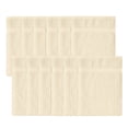 thumbnail image 6 of Home Weavers Willow Bath Towels Set of 12, 100% Cotton Zero Twist, 630 GSM, Soft Absorbent Quick Dry, 27x54 inch, Ivory, 6 of 8