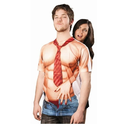 Faux Real Sexy Man Handling Costume Adult T-Shirt Tee