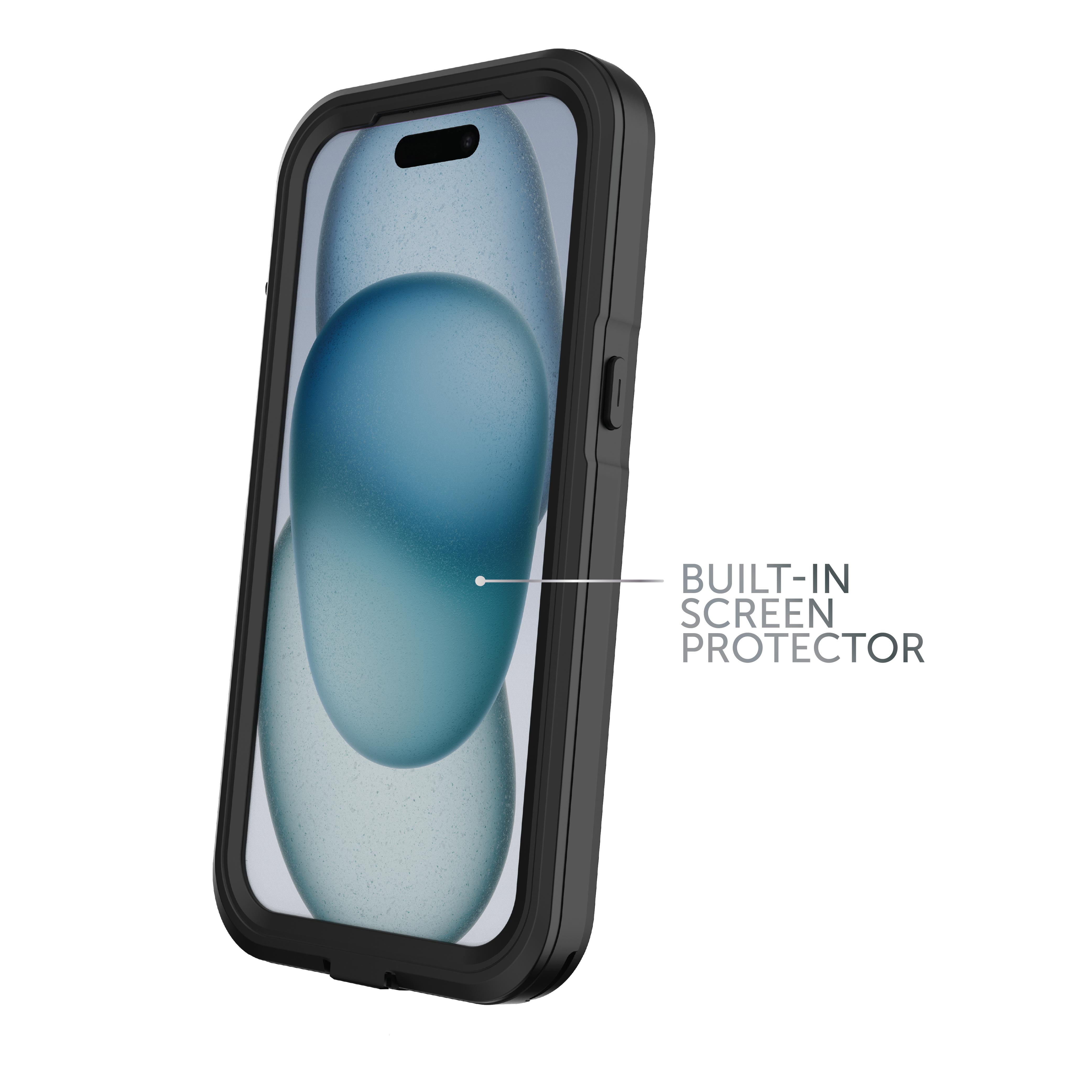 Body Glove Tidal Waterproof Phone Case for iPhone 15 - Black/Clear