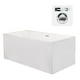 thumbnail image 2 of Pemberly Row 59" x 30" Freestanding Soaking Acrylic Bathtub in White, 2 of 15