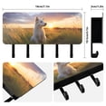 thumbnail image 2 of Dog Grass Sunlight Sky Mail Holder Organizer Wall Mount with Shelf Key Holder Key Rack with 5 Key Hooks for Wall Decorative, 2 of 6