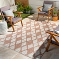 thumbnail image 6 of BoutiqueRugs Mansilingan Bohemian, Transitional Area Rug - Outdoor Safe - Dusty Pink, Off White, Cream - 5'3" x 7'3", 6 of 19