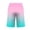 Light Blue, variant on Paiwinds Women Casual Printed Ombre Elastic Drawstring Shorts Home Sleep Bermuda Shorts with Side Pockets Fringe Mid Rise