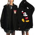 thumbnail image 3 of Sudaderas con cremallera de Minnie y Mickey Mouse para mujer, sudaderas con capucha de Disney, chaqueta Harajuku, ropa de calle de dibujos animados, Unisex, años 90, Y2k, 3 of 3