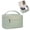Green, variant on WANDF Makeup Bag for Women with Makeup Brush Holder,Vegan Leather Waterproof Travel Cosmetic Bag Make Up Organizer,Toiletry Organizer Portable Bathroom Bag(Pink)