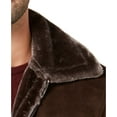 thumbnail image 3 of Tasso Elba Mens Jacket Deep Small Flight Faux-Suede   Brown S, 3 of 4