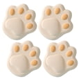 thumbnail image 1 of 4 protectores de esquinas para mesa con forma de pata de gato, cojines de seguridad para bebés, protector de bordes Caqui, 1 of 9