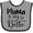Heather and Black, variant on Inktastic Mama is My Bestie Boys or Girls Baby Bib
