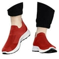 thumbnail image 3 of Sneakers Women Comfortable Dates Slip On Design With Full Toe Coverage Year Round Use Running Shoes Women Red 38, 3 of 9