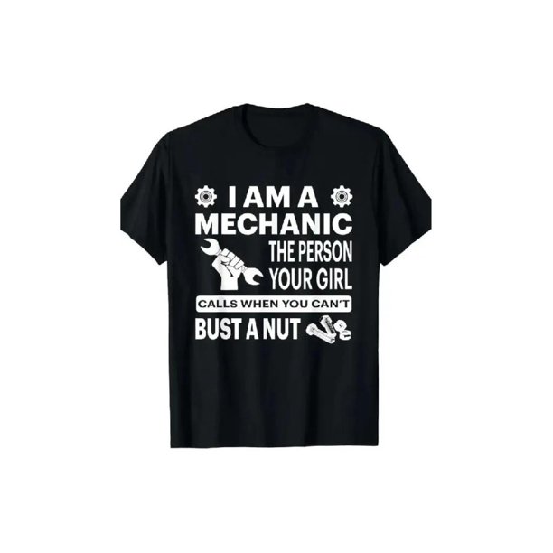 Funny Handyman Shirt – Auto Mechanic Humor Graphic Tee for Men, Casual Cotton Round Neck T-Shirt Top Streetwear
