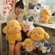 thumbnail image 3 of Juguetes de peluche de perro babero encantador, muñecos de simulación de la suerte, juguetes de animales suaves, regalos de cumpleaños para niños, 20 cm, 30 cm, 40cm, 3 of 4