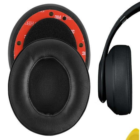 Geekria QuickFit Replacement Ear Pads for Beats Studio 3 Wireless Headphones Ear Cushions Repair Parts (Black)