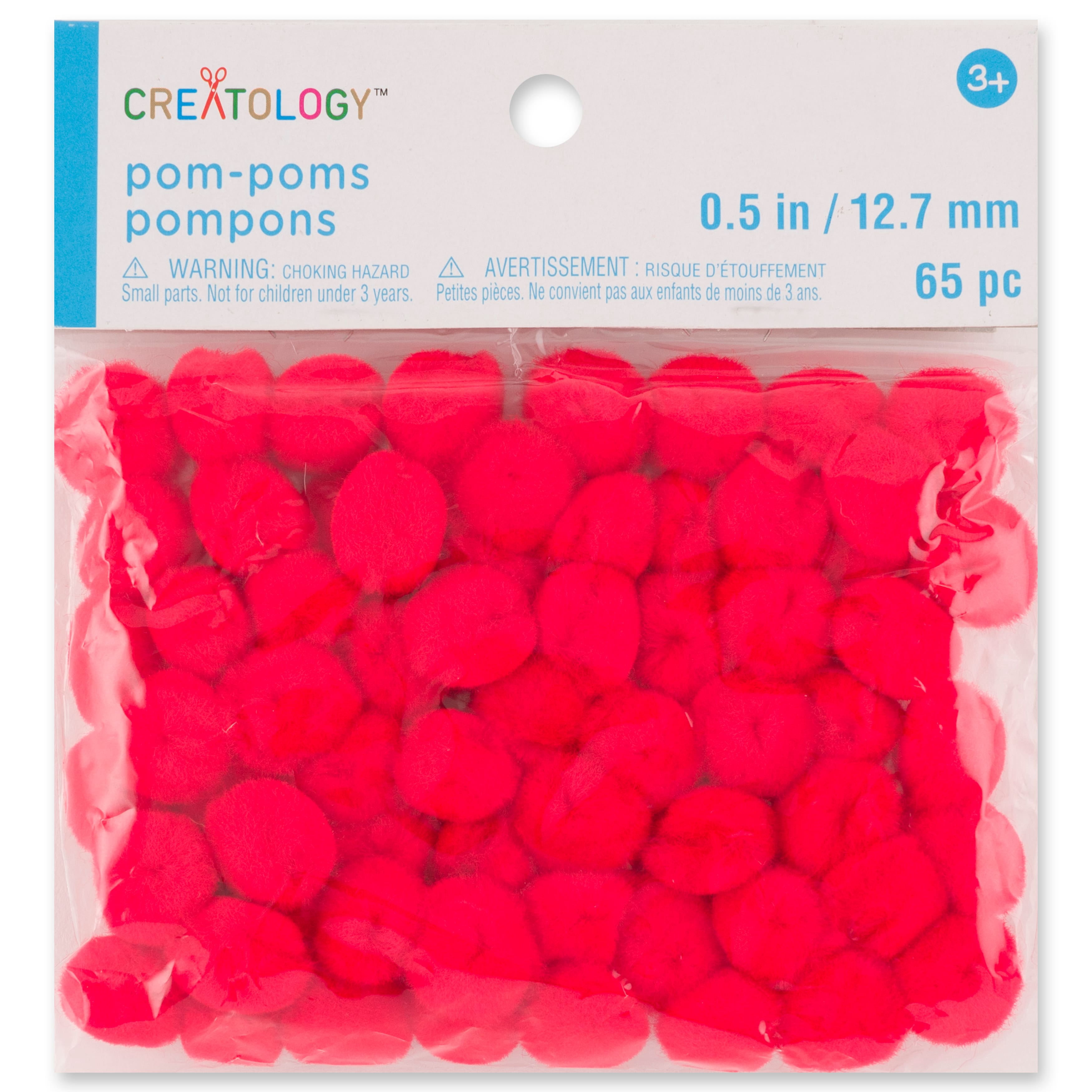 Creatology 1/2" Pom Poms, 24 Packs: 65 ct. (1,560 total)